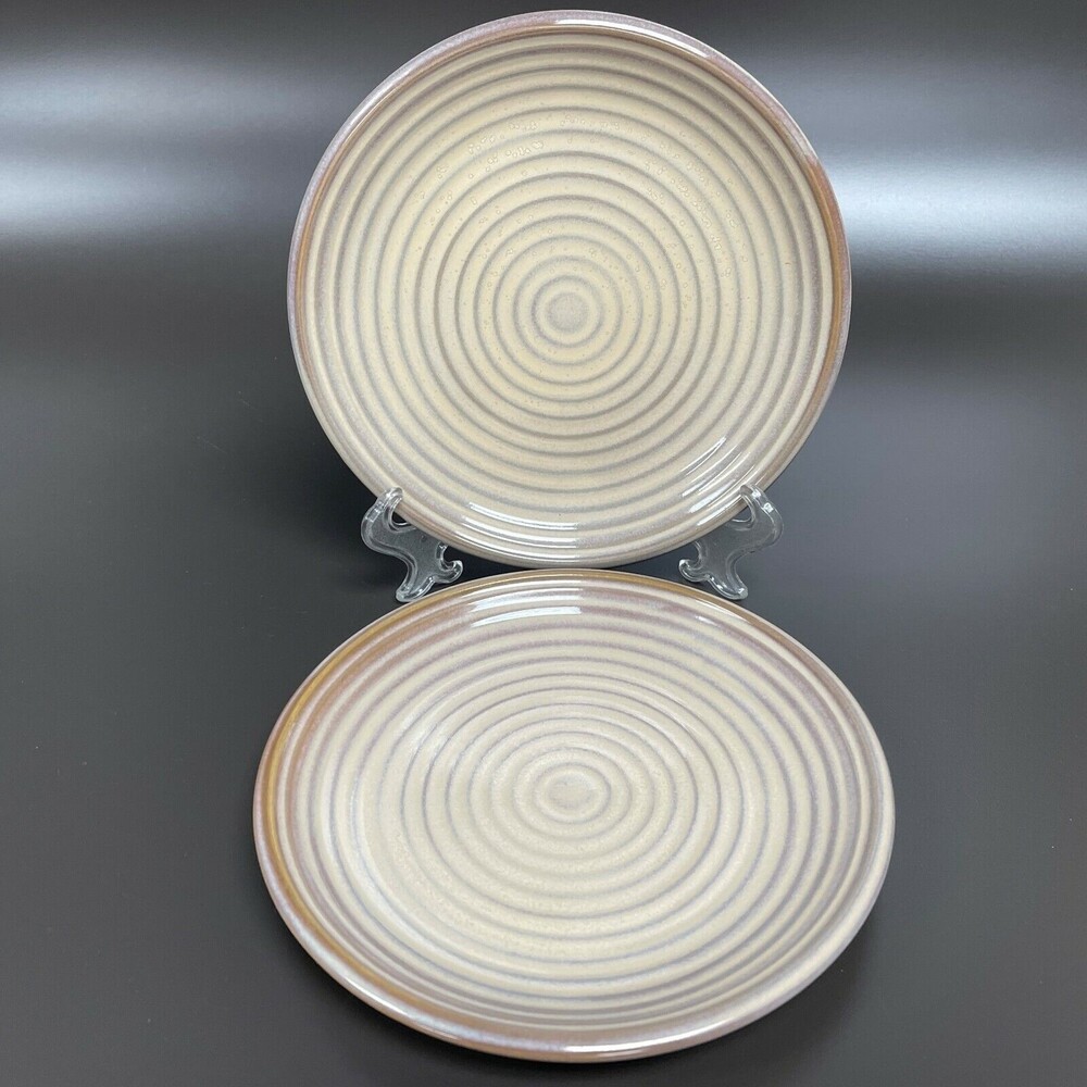 Sakura Eternity Ivory Port‎ of Call Salad Plate Rings 8 3/8" Lot of 2